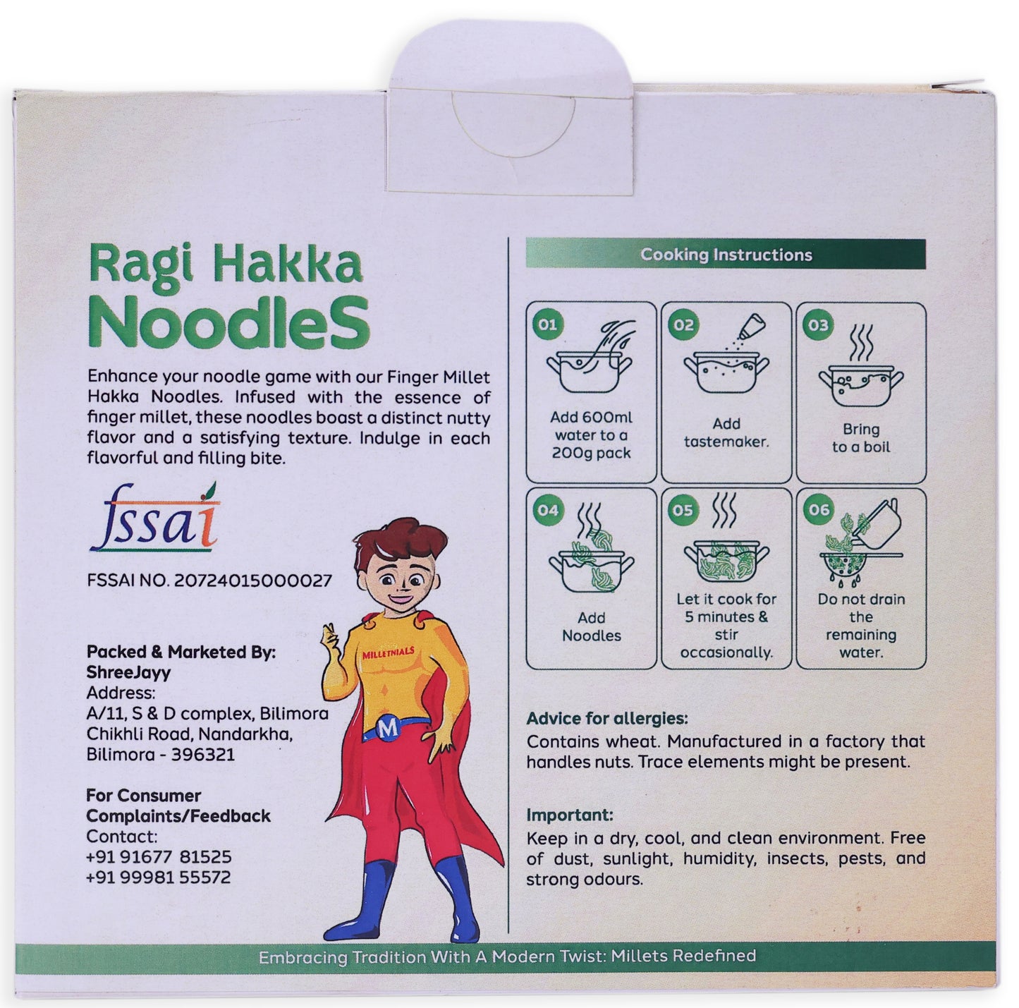 Ragi Hakka Noodles